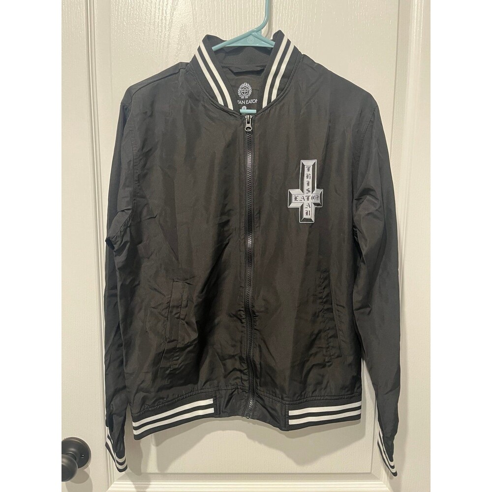 Tristan Eaton Los Anger Bomber Jacket Black Streetwear Artist – Size S